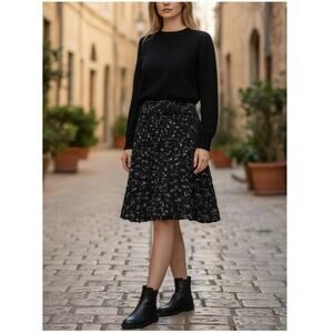 Kenar Boucle Knit Skirt Large Wool Alpaca Mohair Blend Winter Academia Preppy